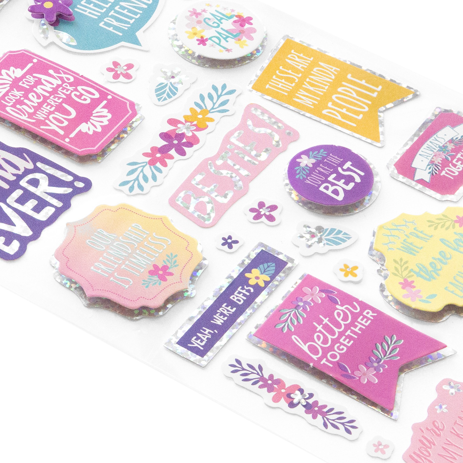 slide 4 of 4, Besties Stickers By Recollections, 3.875 in x 7 in