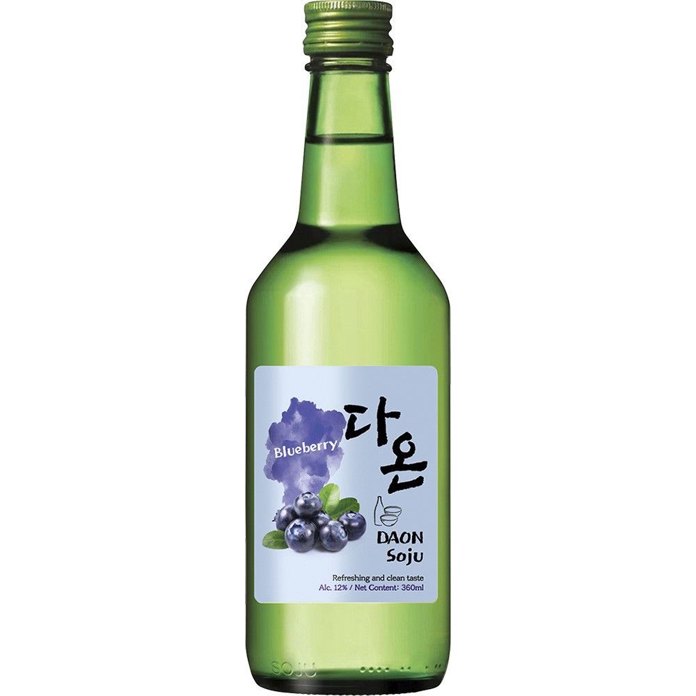 slide 1 of 1, Daon Blueberry Soju, 375 ml
