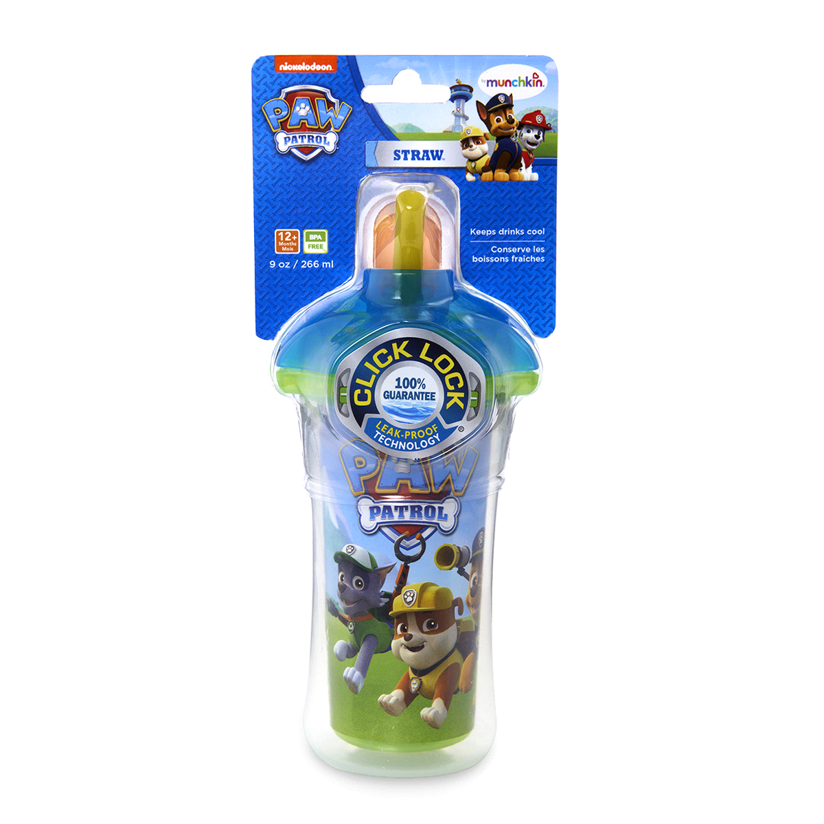 slide 2 of 2, Munchkin Paw Patrol Click Lock Insulated Cup, 9 oz