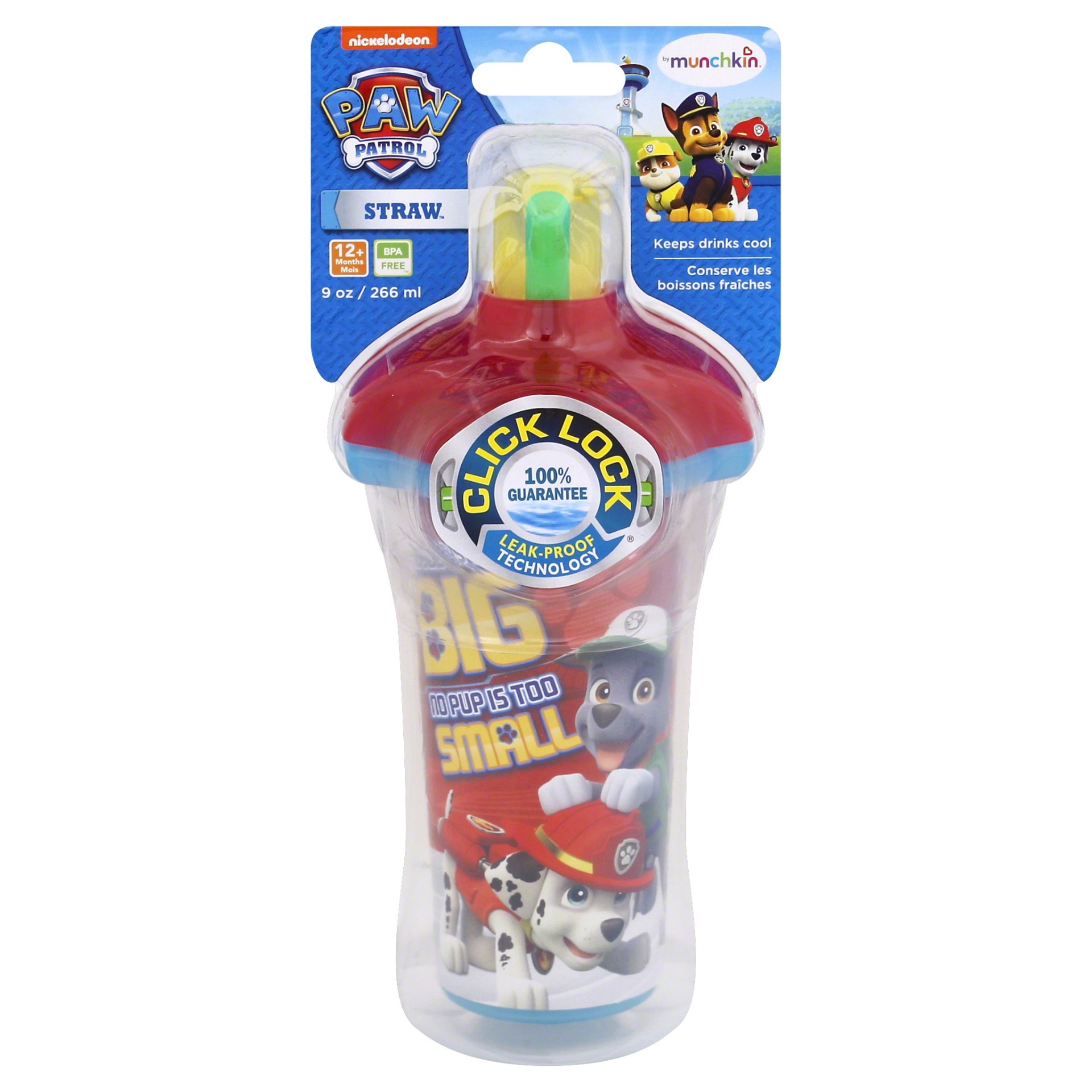 slide 1 of 2, Munchkin Paw Patrol Click Lock Insulated Cup, 9 oz