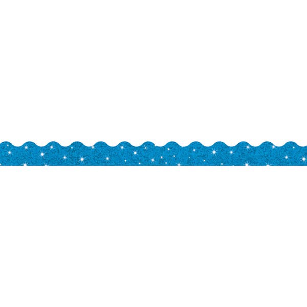 slide 2 of 3, TREND Terrific Trimmers Sparkle Border, 2 1/4" x 39" Panels, Blue, 10/Set, 10 ct