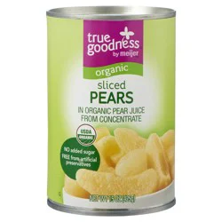 True Goodness Organic Pear Sliced- 15 oz
