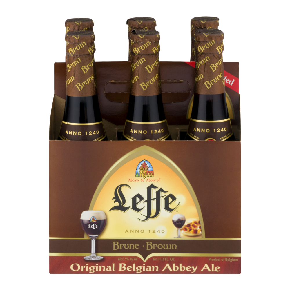slide 1 of 1, Abbey Leffe Brown Ale, 6 ct; 12 oz