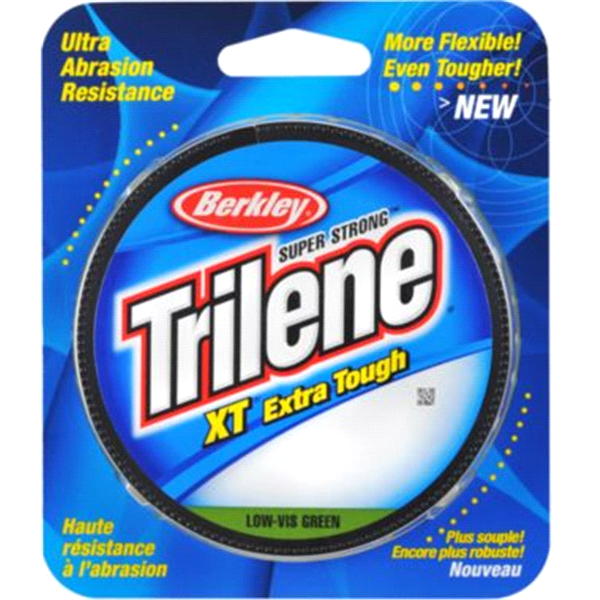 slide 1 of 1, Berkley Trilene XT Monofilament, Low Vis Green, 4 lb