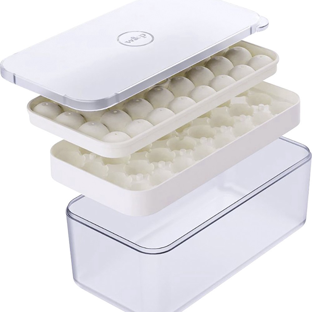 slide 1 of 1, W & P (Peak) W & P Ice Ball Box - Cream, 1 ct