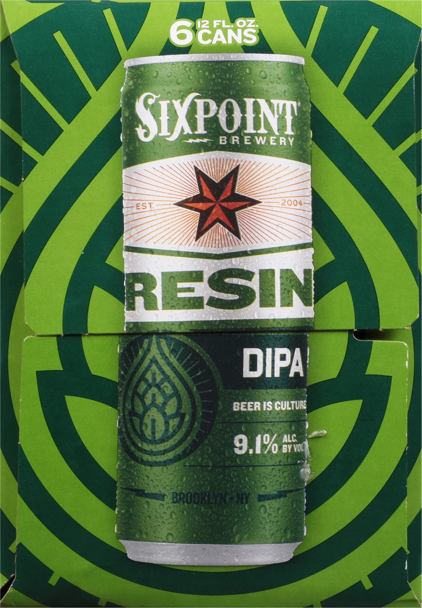 slide 3 of 11, Sixpoint Brewery Resin DIPA Beer 6 - 12 fl oz Cans, 6 ct; 12 oz