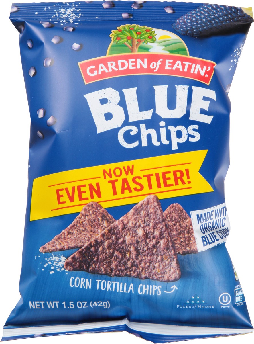 slide 2 of 8, Garden of Eatin' Blue Chips Corn Tortilla Chips 1.5 oz, 1.5 oz