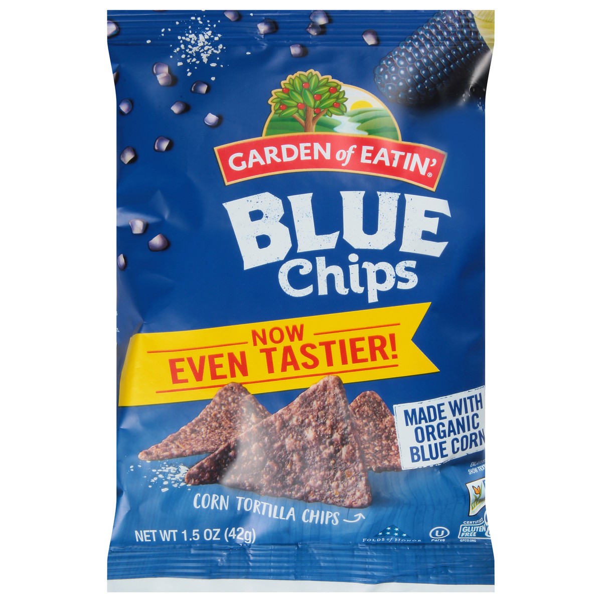 slide 1 of 8, Garden of Eatin' Blue Chips Corn Tortilla Chips 1.5 oz, 1.5 oz