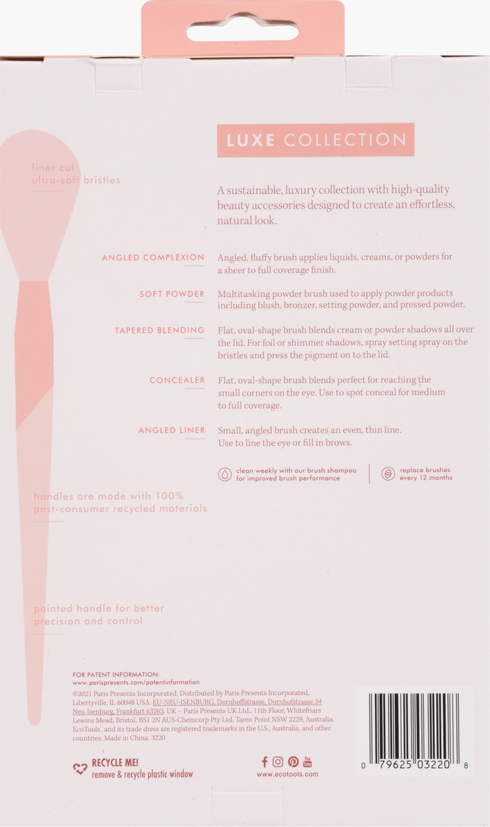 slide 3 of 10, EcoTools Luxe Collection Natural Elegance Kit Brushes 1 ea, 1 ct