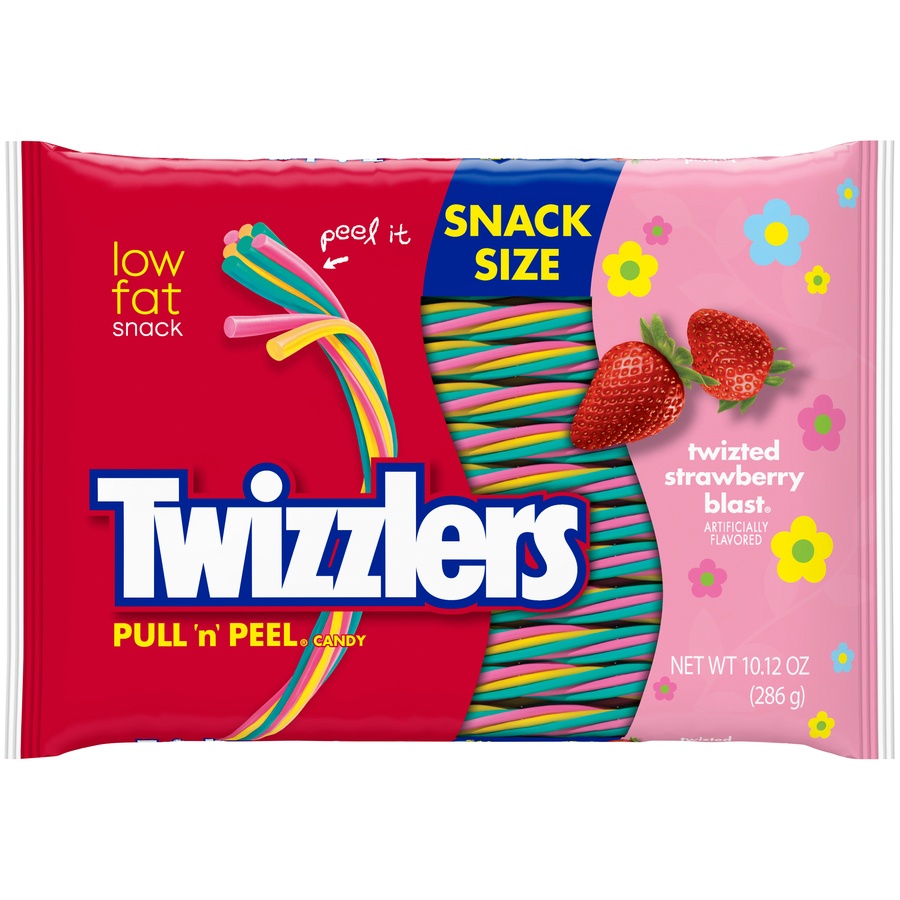 slide 1 of 1, Twizzlers Pull'N' Peel Twizted Strawberry Blast Easter Candy, 10.12 oz