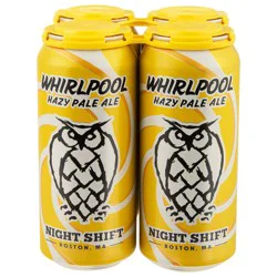 Night Shift Brewing Whirlpool Hazy Pale Ale Beer - 4 - 1 pt Cans