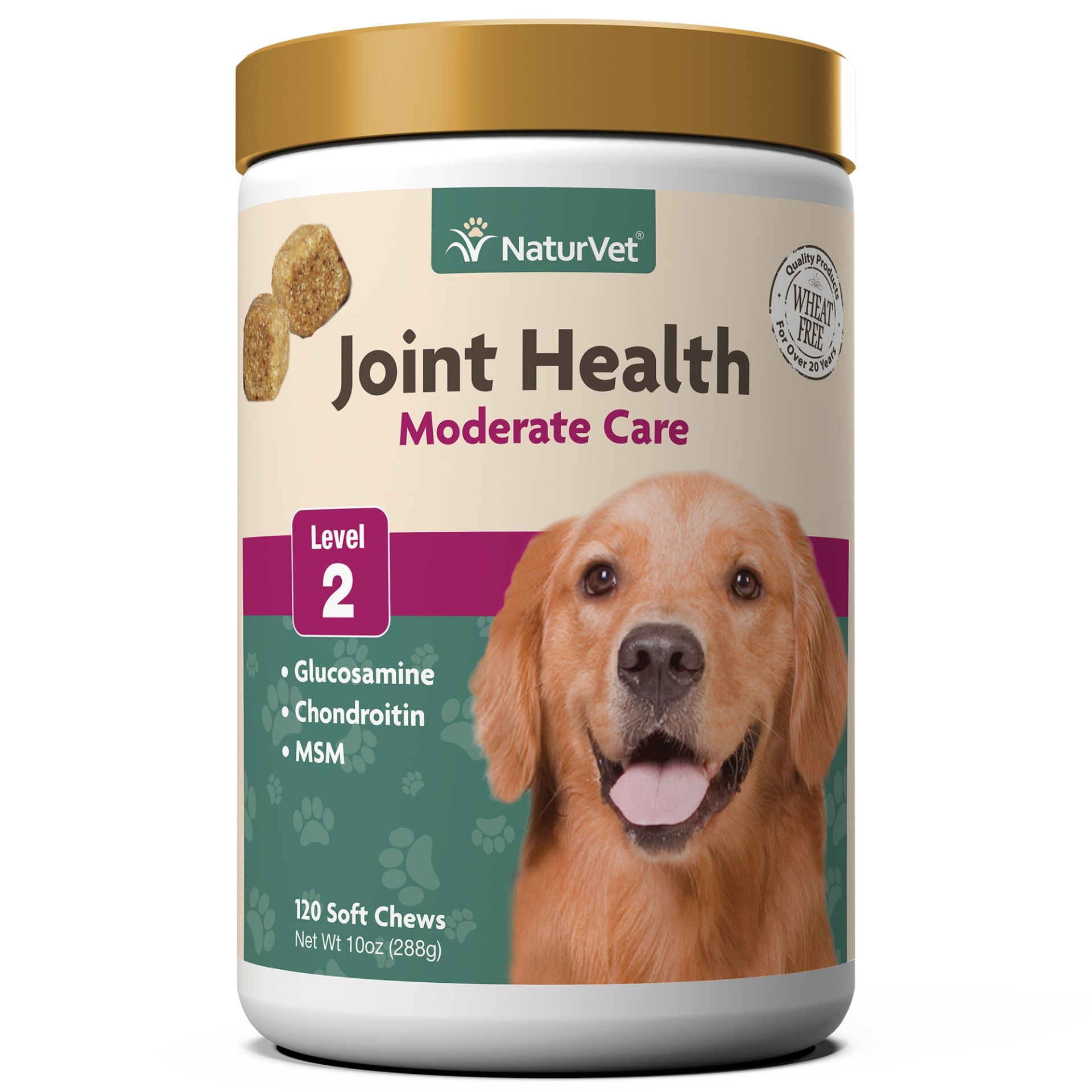 slide 1 of 1, NaturVet Joint Health Level 2 Soft Chew Dog Supplement, 10 oz