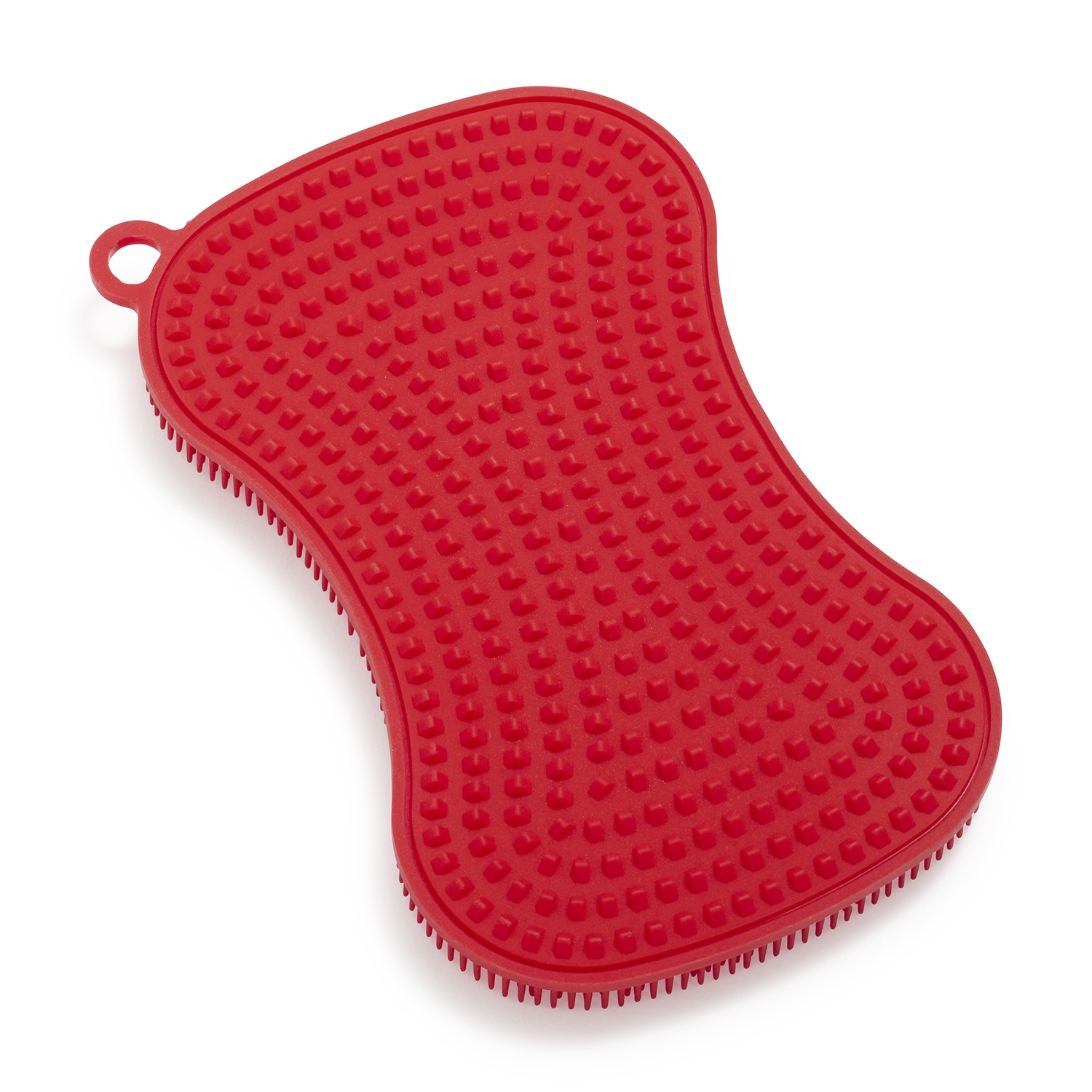 slide 1 of 1, Sur La Table Dual-Action Silicone Sponge, Red, 1 ct