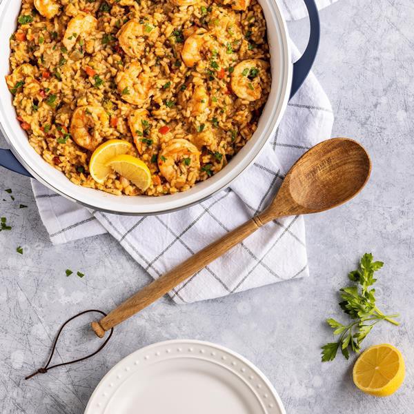 slide 1 of 1, Hy-Vee Seasons Acacia Wood Spoon, 1 ct