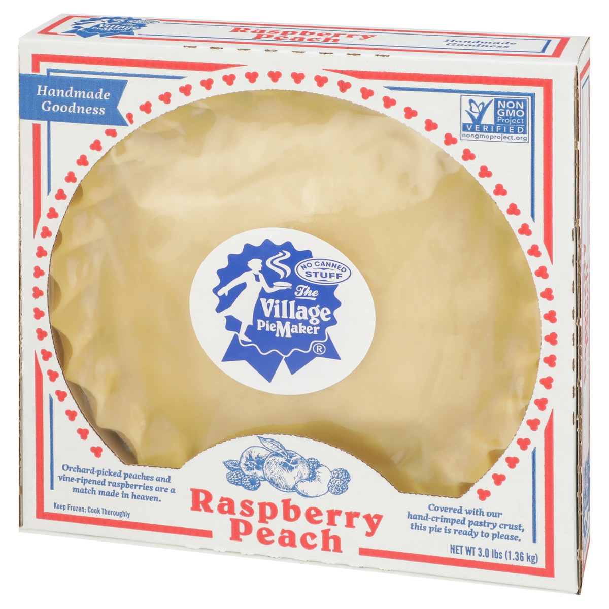 slide 2 of 9, The Village PieMaker Village PieMaker Raspberry-Peach Pie, 3 lb