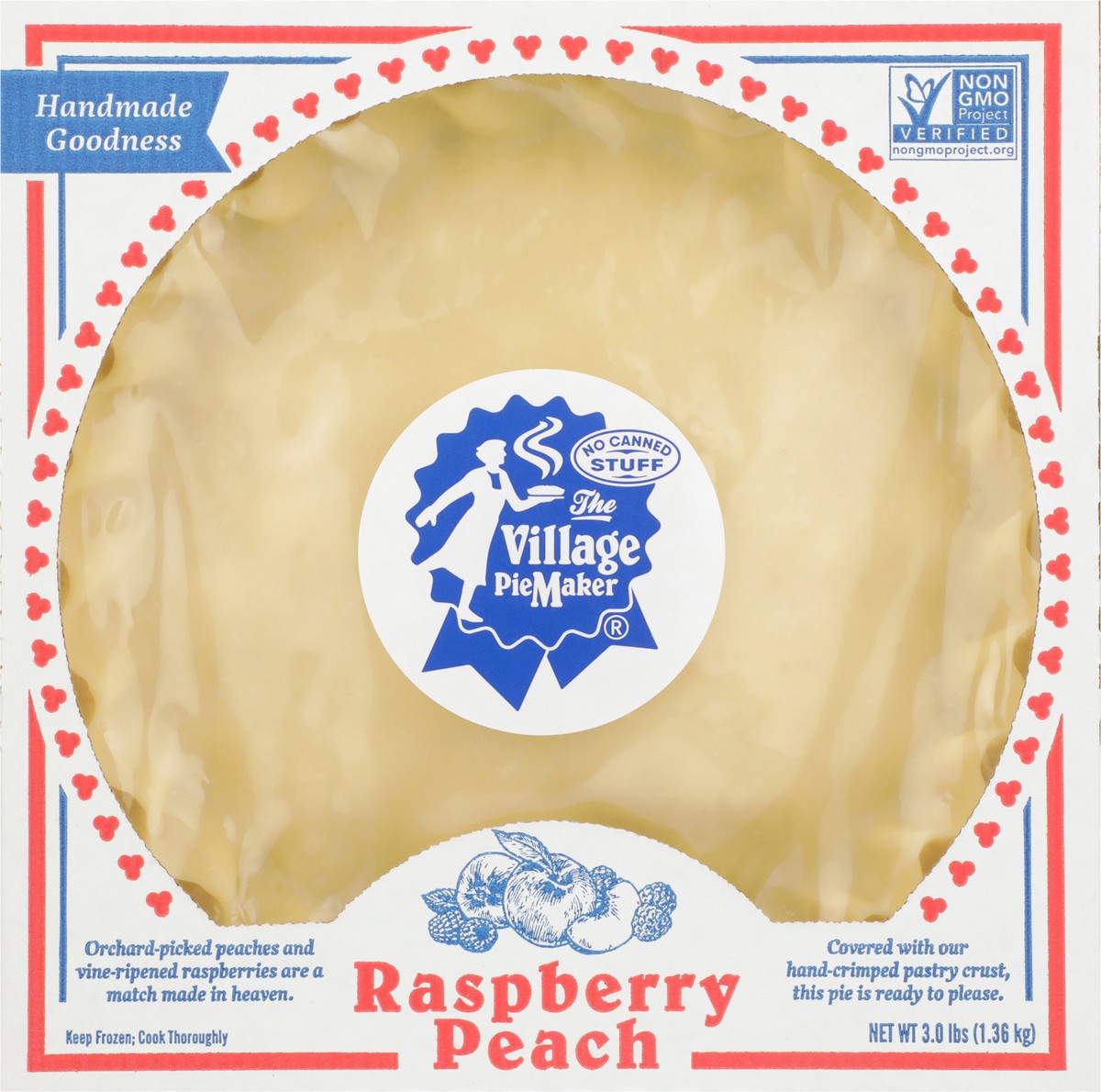 slide 6 of 9, The Village PieMaker Village PieMaker Raspberry-Peach Pie, 3 lb