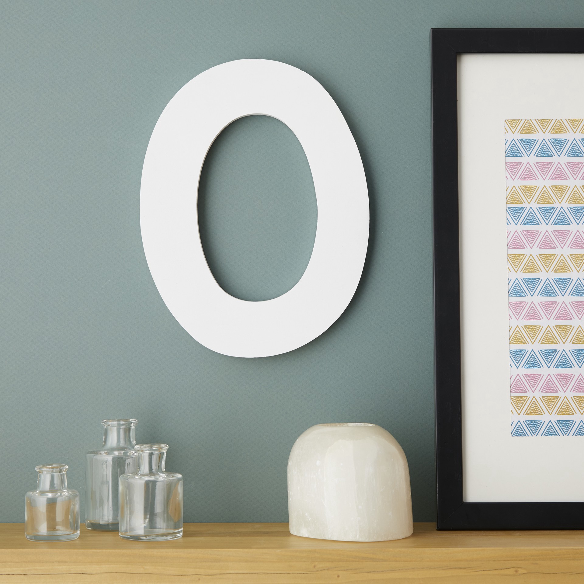 slide 2 of 3, 9" White Mdf Whimsy Letter By Make Market, 9 in