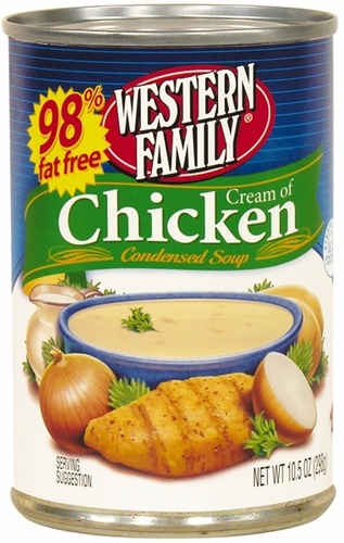slide 1 of 1, Western Family 98% Ff Cream Chicken Sou, 10.5 oz