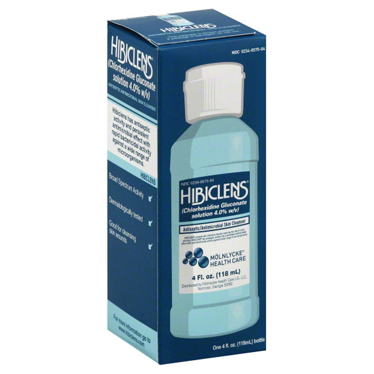 slide 1 of 1, Hibiclens Antiseptic Antimicrobial Skin Cleaner Liquid, 4 fl oz