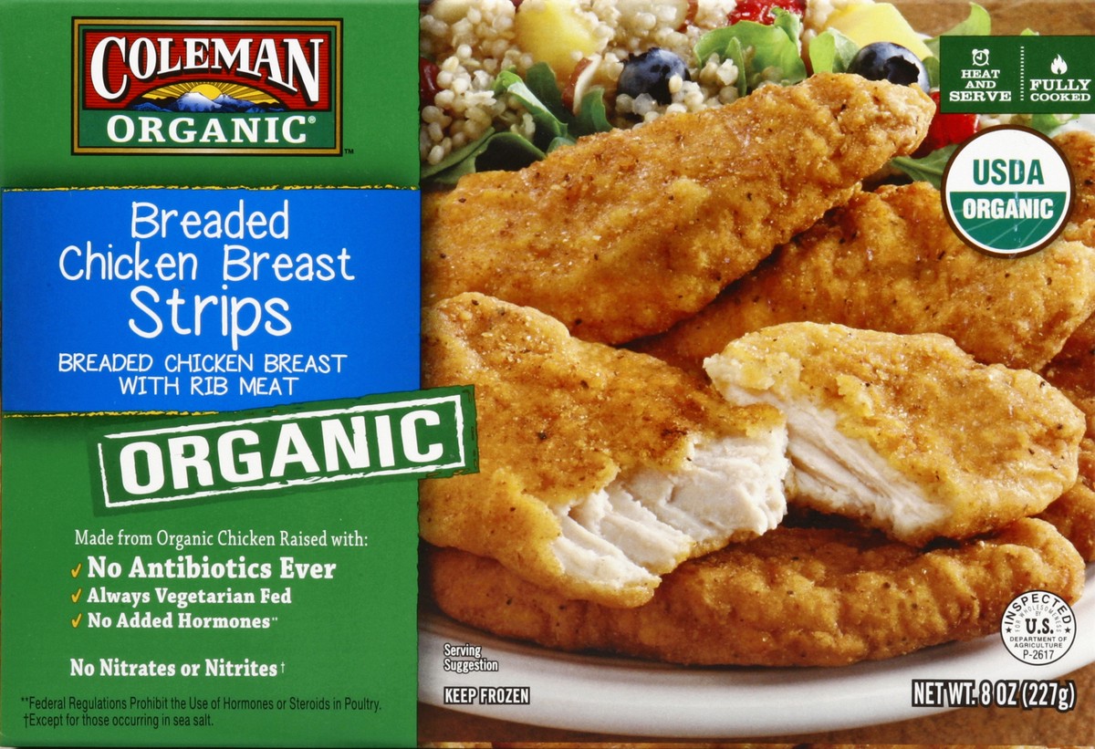 slide 4 of 4, Coleman Chicken Breast Strips 8 oz, 8 oz