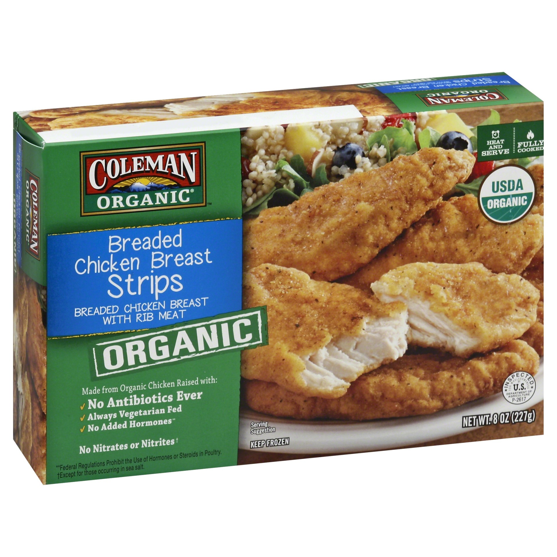 slide 1 of 4, Coleman Chicken Breast Strips 8 oz, 8 oz