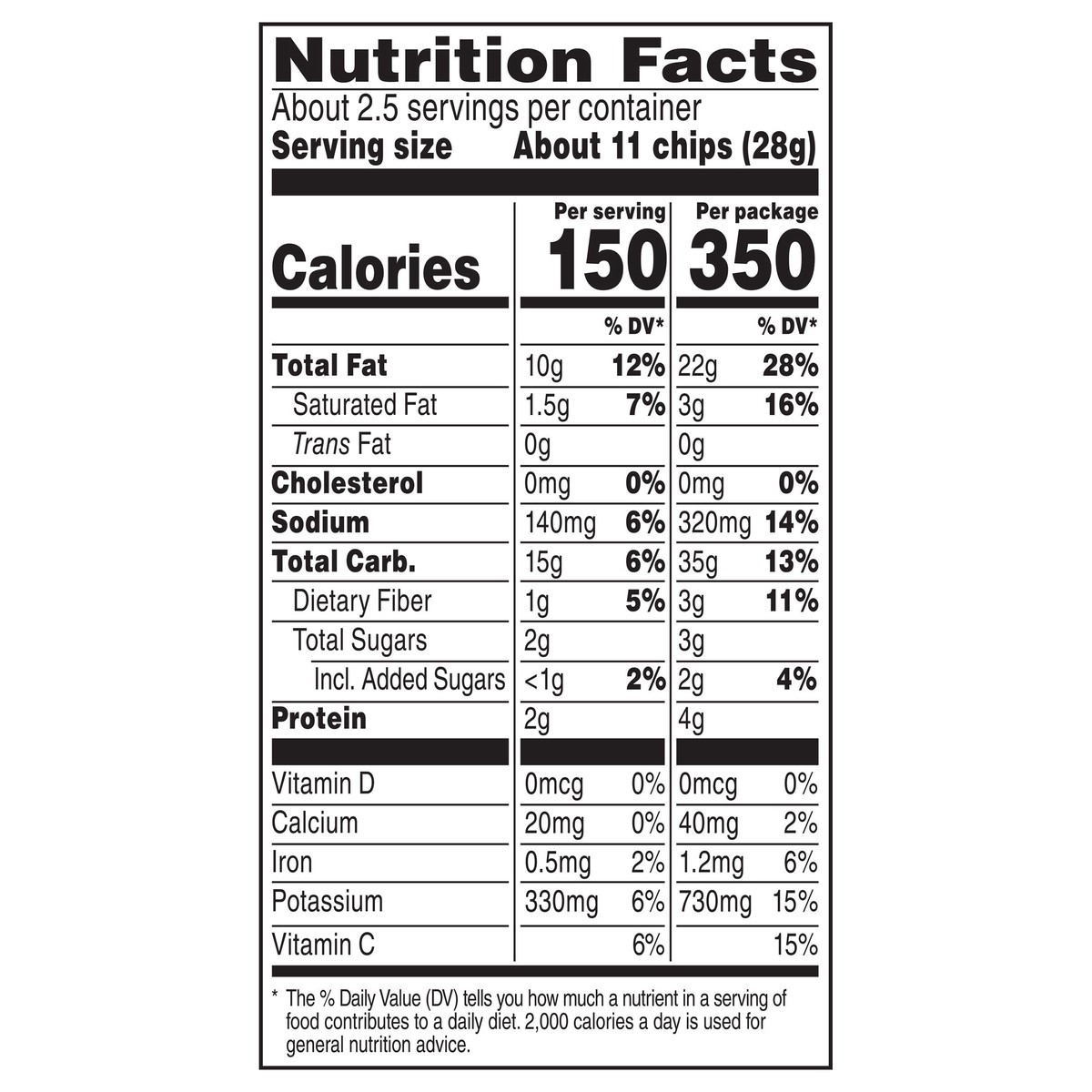 slide 8 of 9, Ruffles Potato Chips Sour Cream & Onion 2 1/4 Oz, 2.25 oz