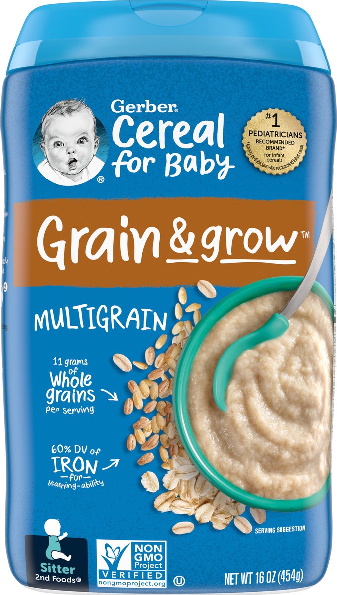 slide 4 of 9, GERBER FOOD Mixed Cereal, 1 ct