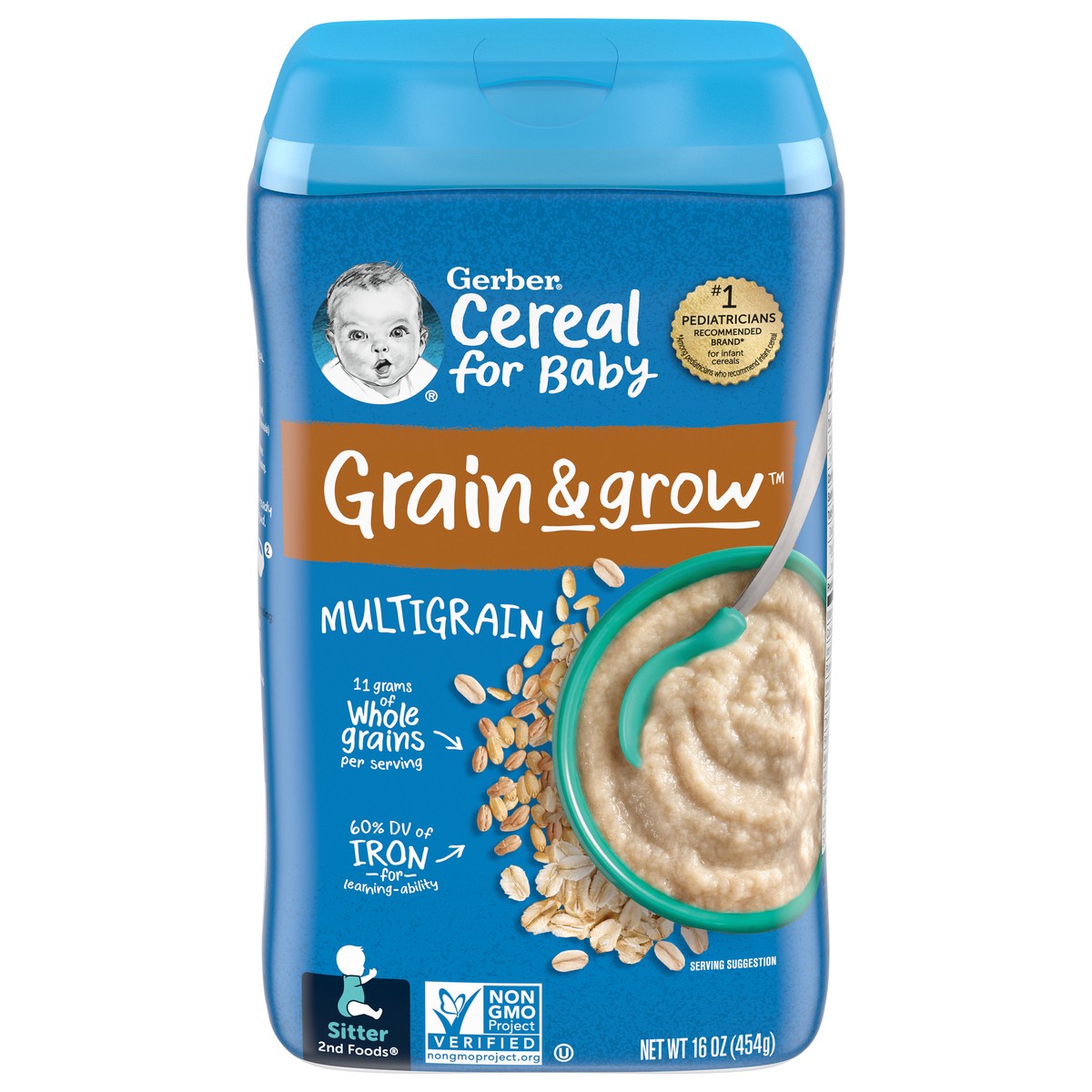 slide 1 of 9, GERBER FOOD Mixed Cereal, 1 ct