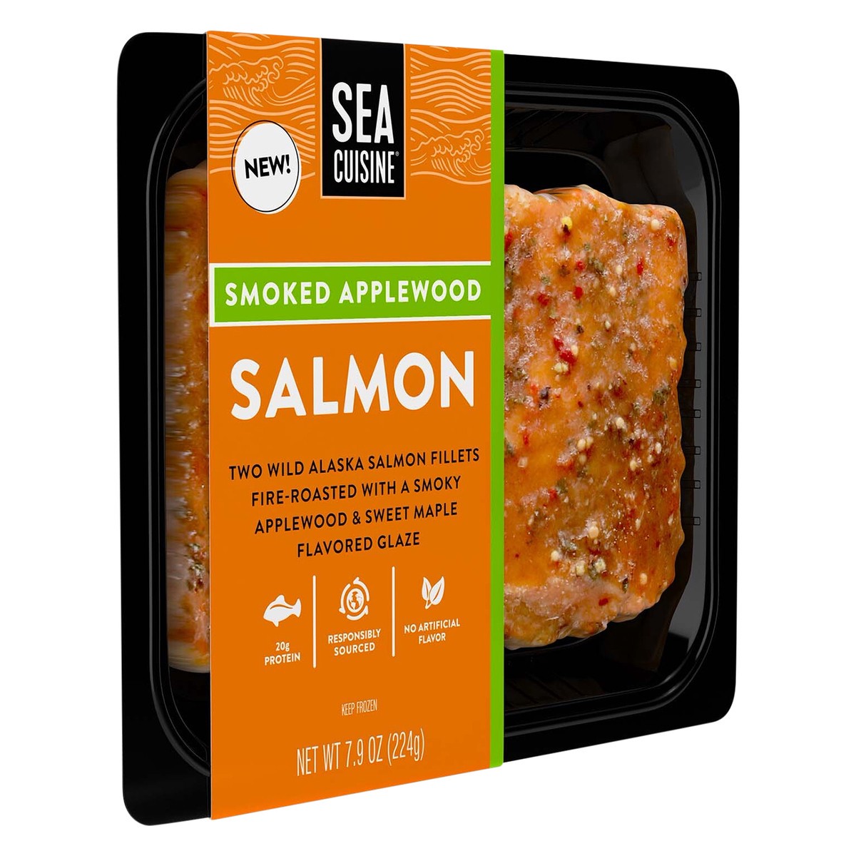 slide 3 of 5, Sea Cuisine 8/7.9 oz Smoked Applewood Salmon, 7.9 oz