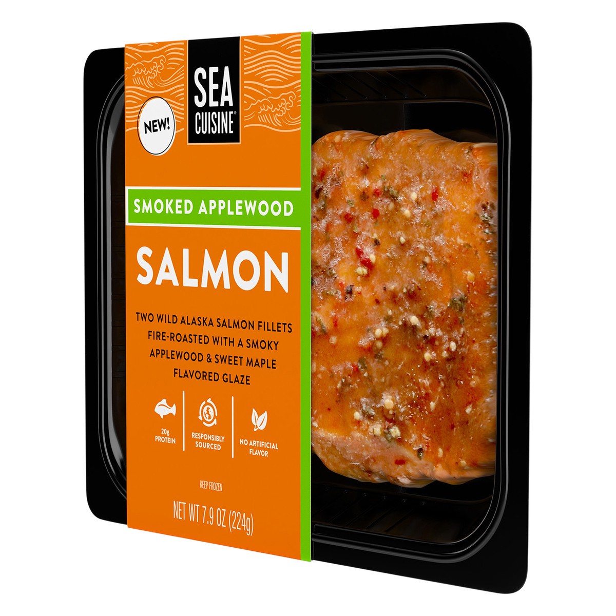 slide 5 of 5, Sea Cuisine 8/7.9 oz Smoked Applewood Salmon, 7.9 oz
