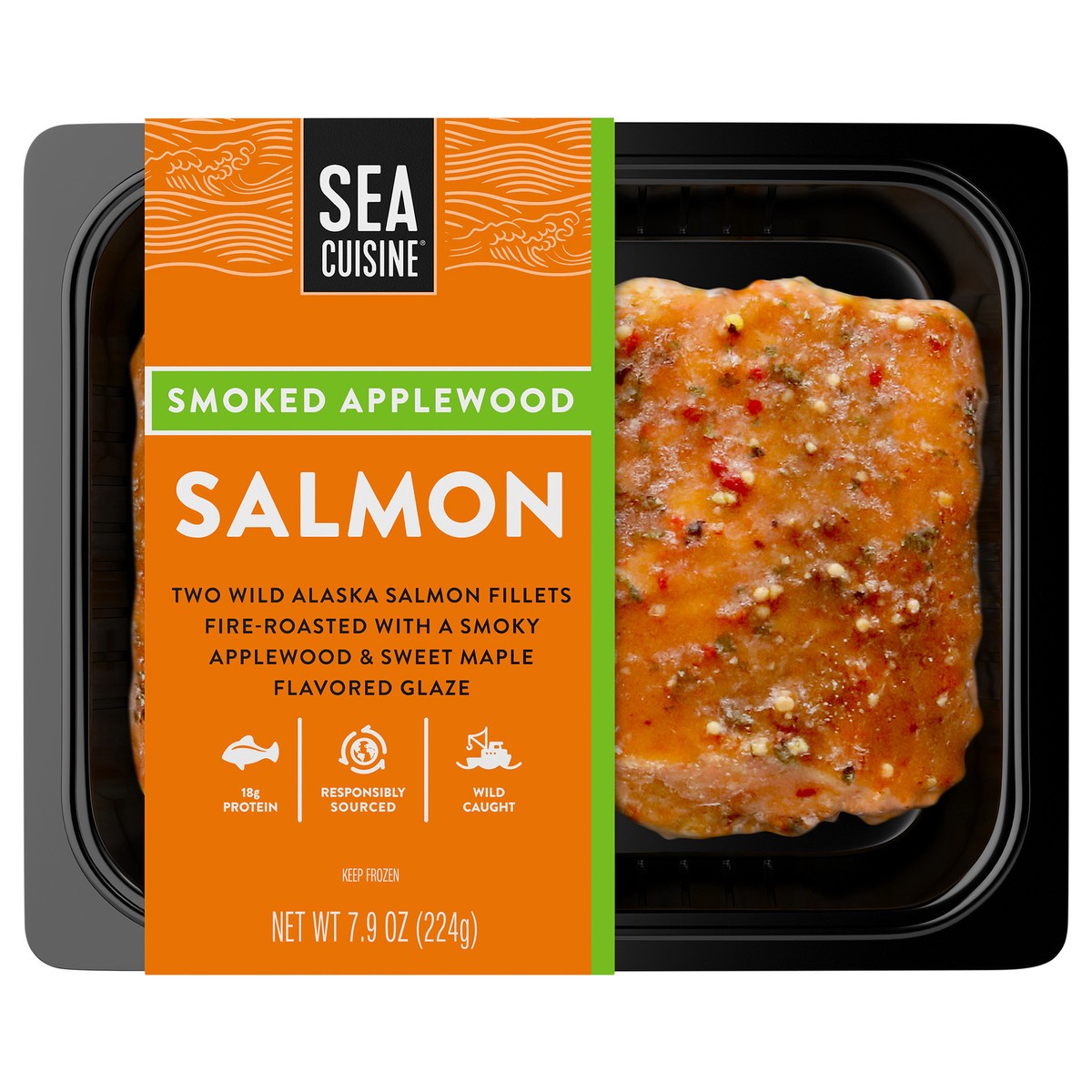 slide 1 of 5, Sea Cuisine 8/7.9 oz Smoked Applewood Salmon, 7.9 oz