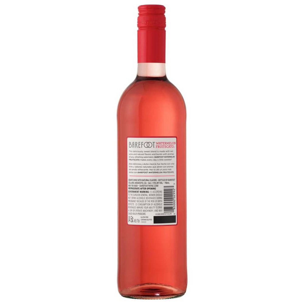 slide 4 of 4, Barefoot Fruit-Scato Watermelon Moscato, 750 ml