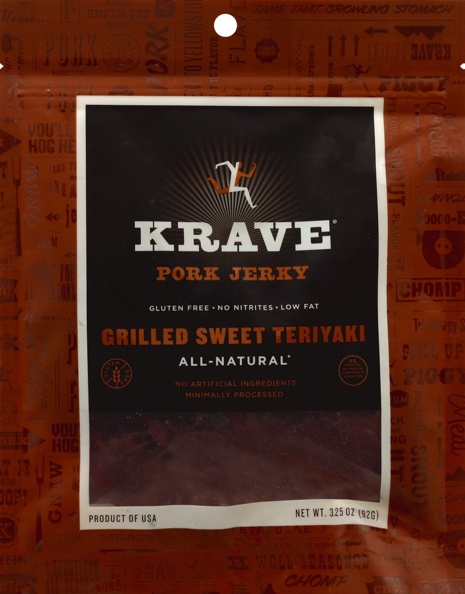 slide 3 of 3, Krave Pork Jerky 3.25 oz, 3.25 oz