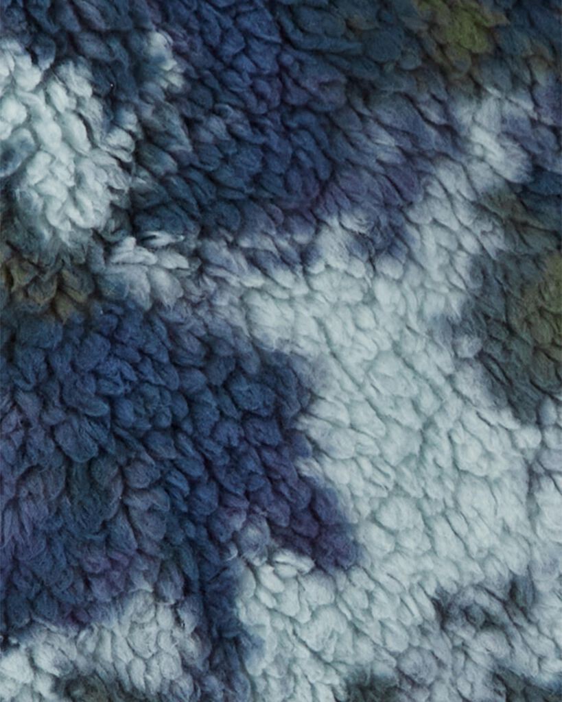 slide 3 of 3, Oshkosh Kid Tie Dye Fleece Knit Jacket - Navy Blue 8, 1 ct