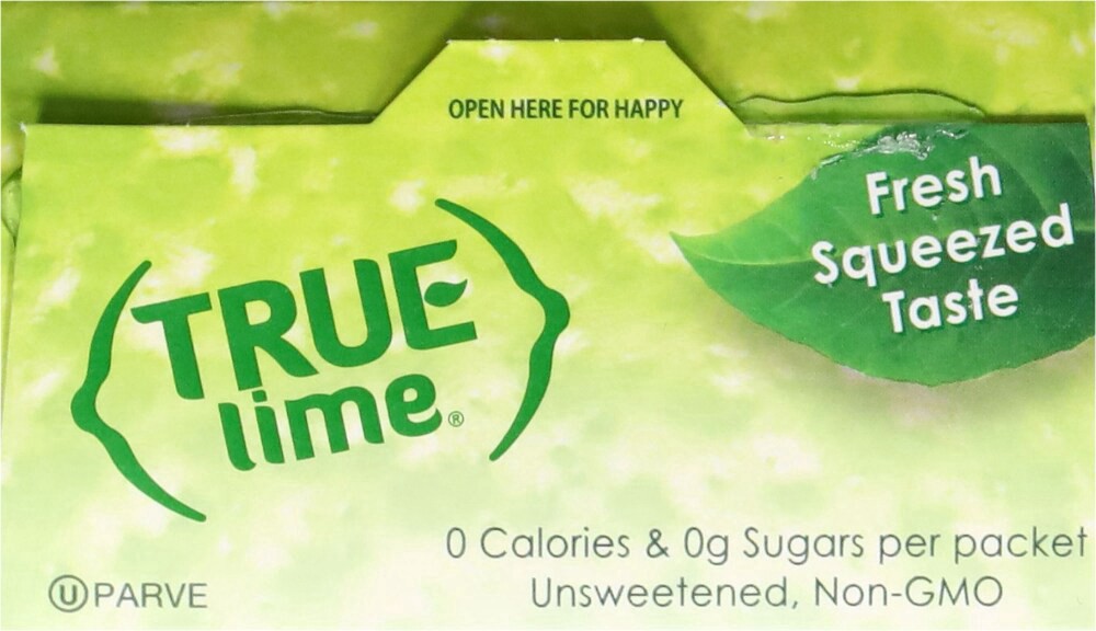 slide 3 of 5, True Lime® Packets Crystallized Lemon, 50 ct