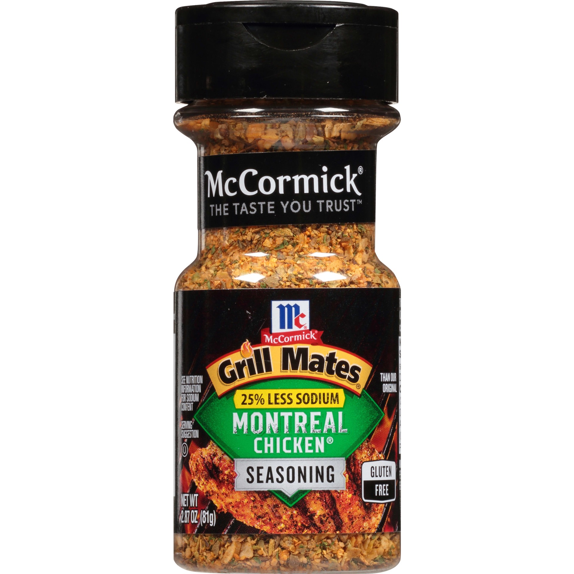 slide 1 of 5, McCormick Grill Mates 25% Less Sodium Montreal Chicken Seasoning, 2.87 oz, 2.87 oz