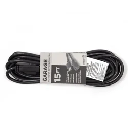Meijer Garage/job Site Outdoor Cord Black 16/3 Sjtw, 15 Ft