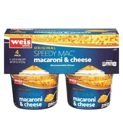 Weis Quality Original Speedy Mac Macaroni & Cheese Microwaveable Dinner