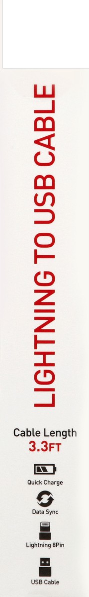 slide 4 of 5, Mobile Essentials Lightning-to-USB Sync Cable, 1 ct