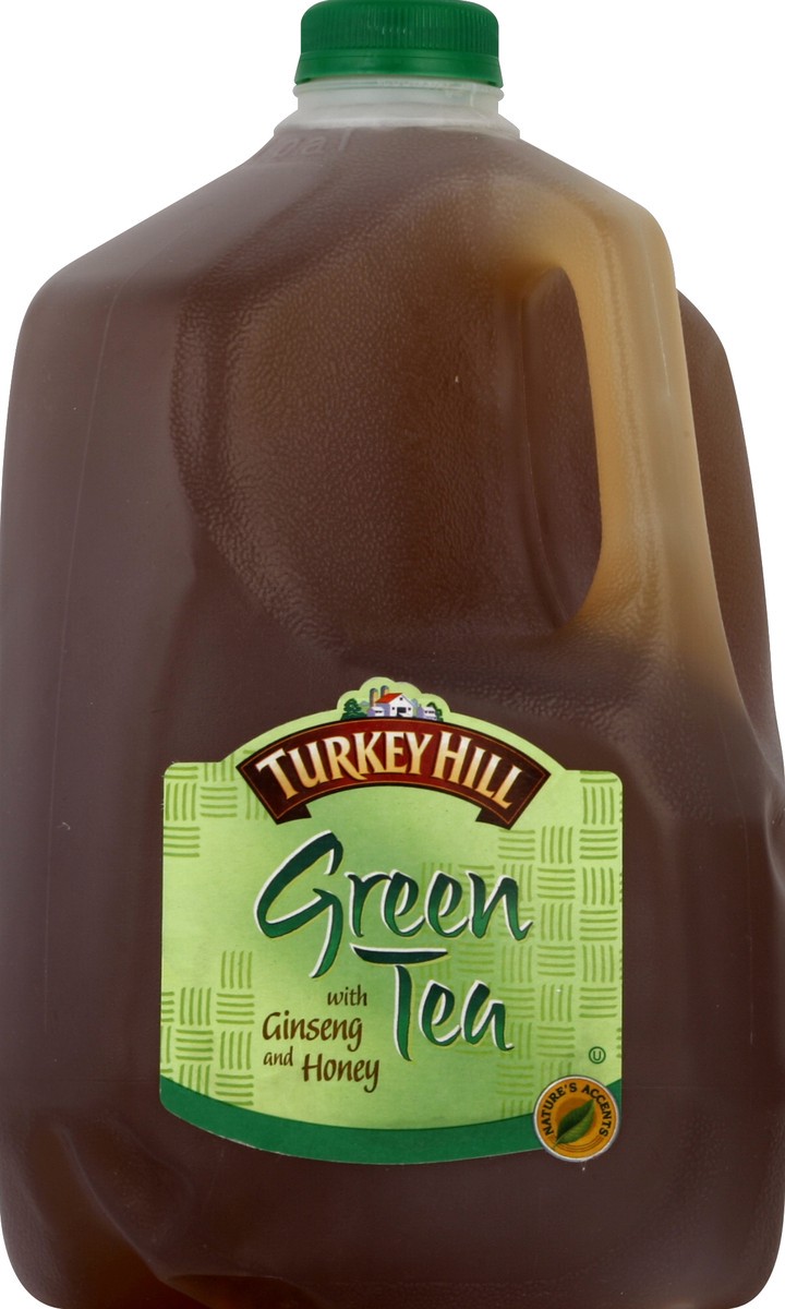 slide 2 of 4, Turkey Hill Green Tea with Ginseng and Honey, 128 fl oz