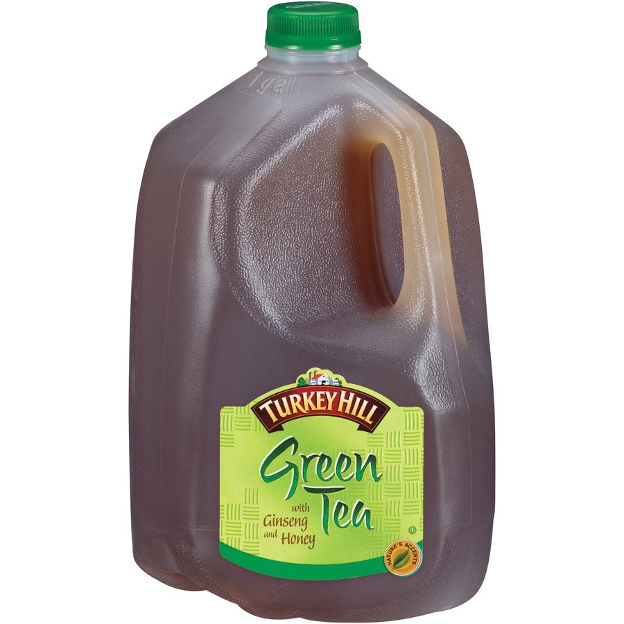 slide 1 of 4, Turkey Hill Green Tea with Ginseng and Honey, 128 fl oz