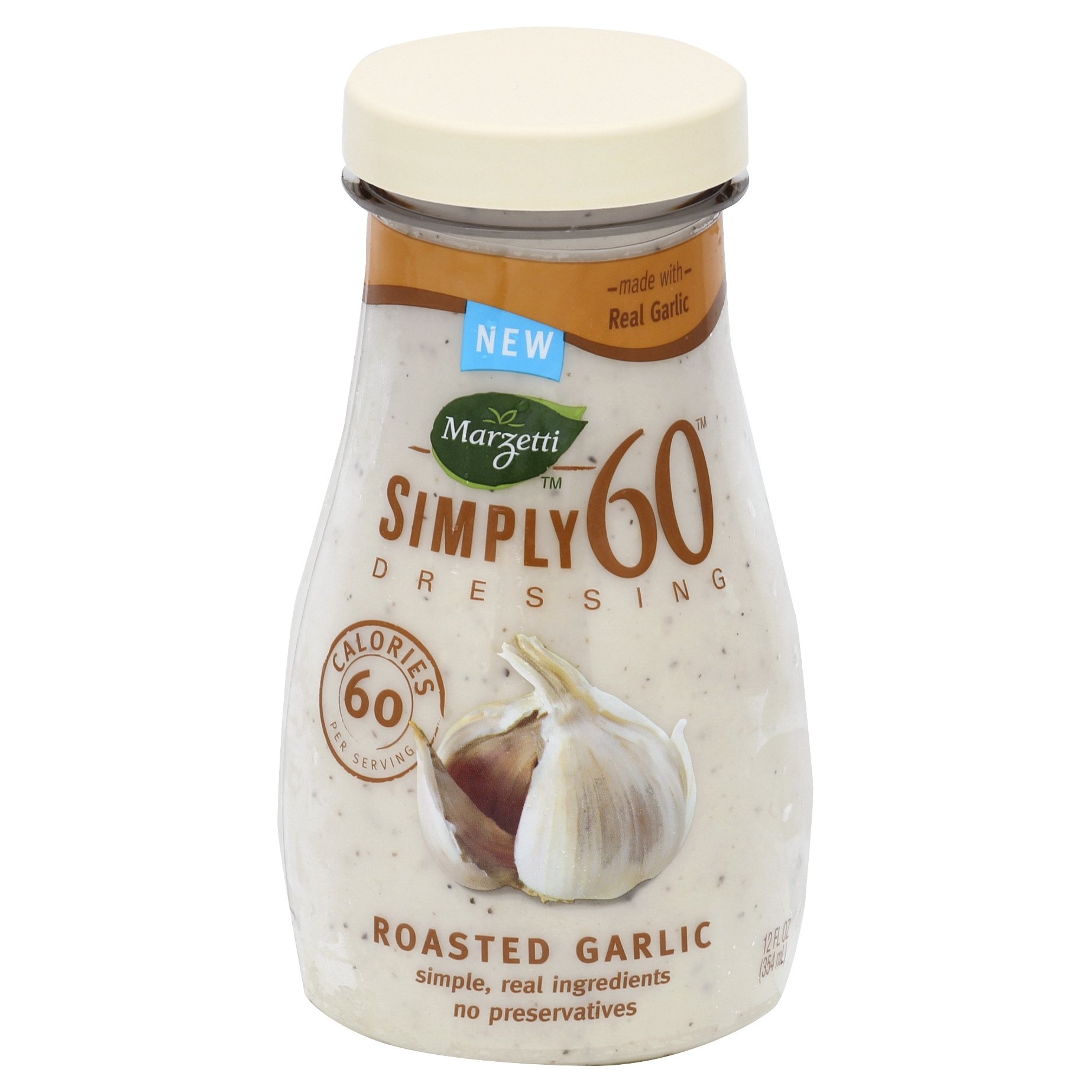 slide 1 of 3, Marzetti™ Simply 60™ Roasted Garlic Dressing 12 fl. oz. Bottle, 12 fl oz