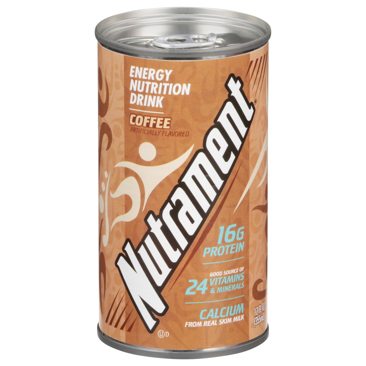 slide 1 of 9, Nutrament Coffee Energy Nutrition Drink 12 fl oz, 12 fl oz