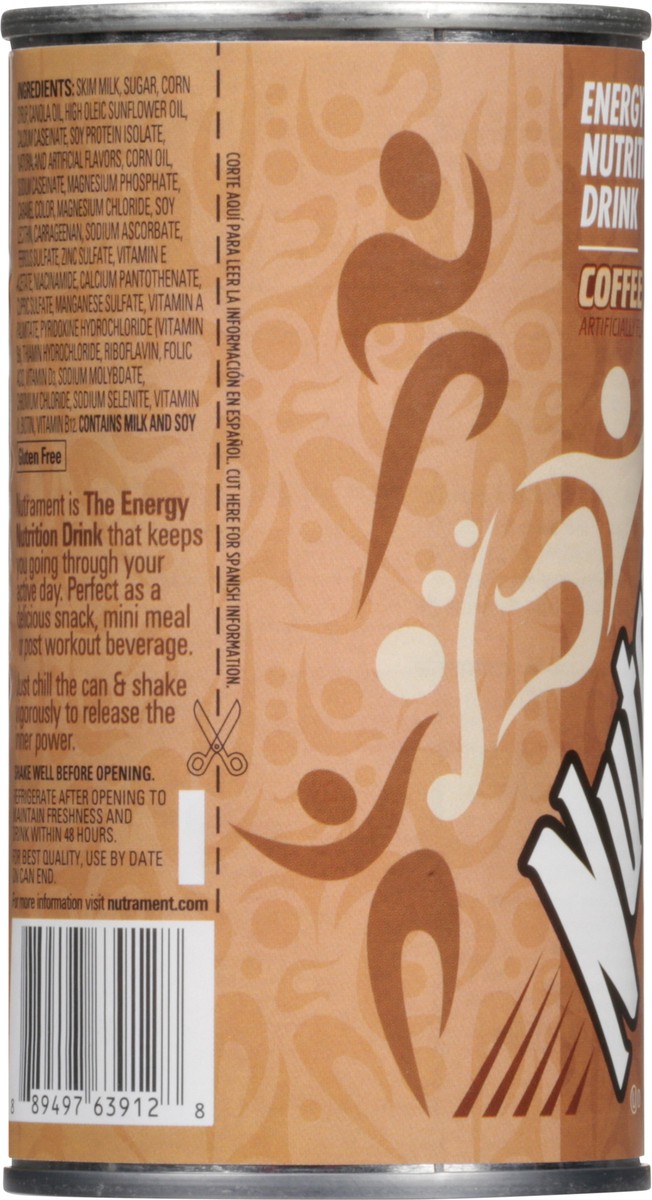 slide 7 of 9, Nutrament Coffee Energy Nutrition Drink 12 fl oz, 12 fl oz