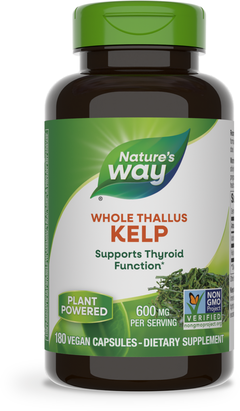 slide 1 of 4, Nature's Way Kelp, 180 ct