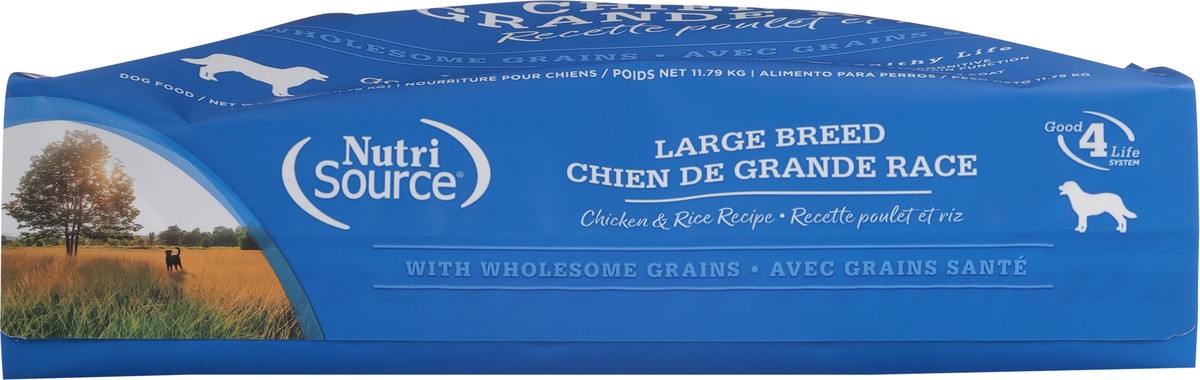 slide 14 of 14, NutriSource Large Breed with Wholesome Grain Chicken & Rice Recipe Dog Food 26 lb, 26 lb