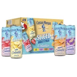 Captain Morgan Coladas Variety Pack, 12 fl oz, 12 pack Cans, 5% ABV