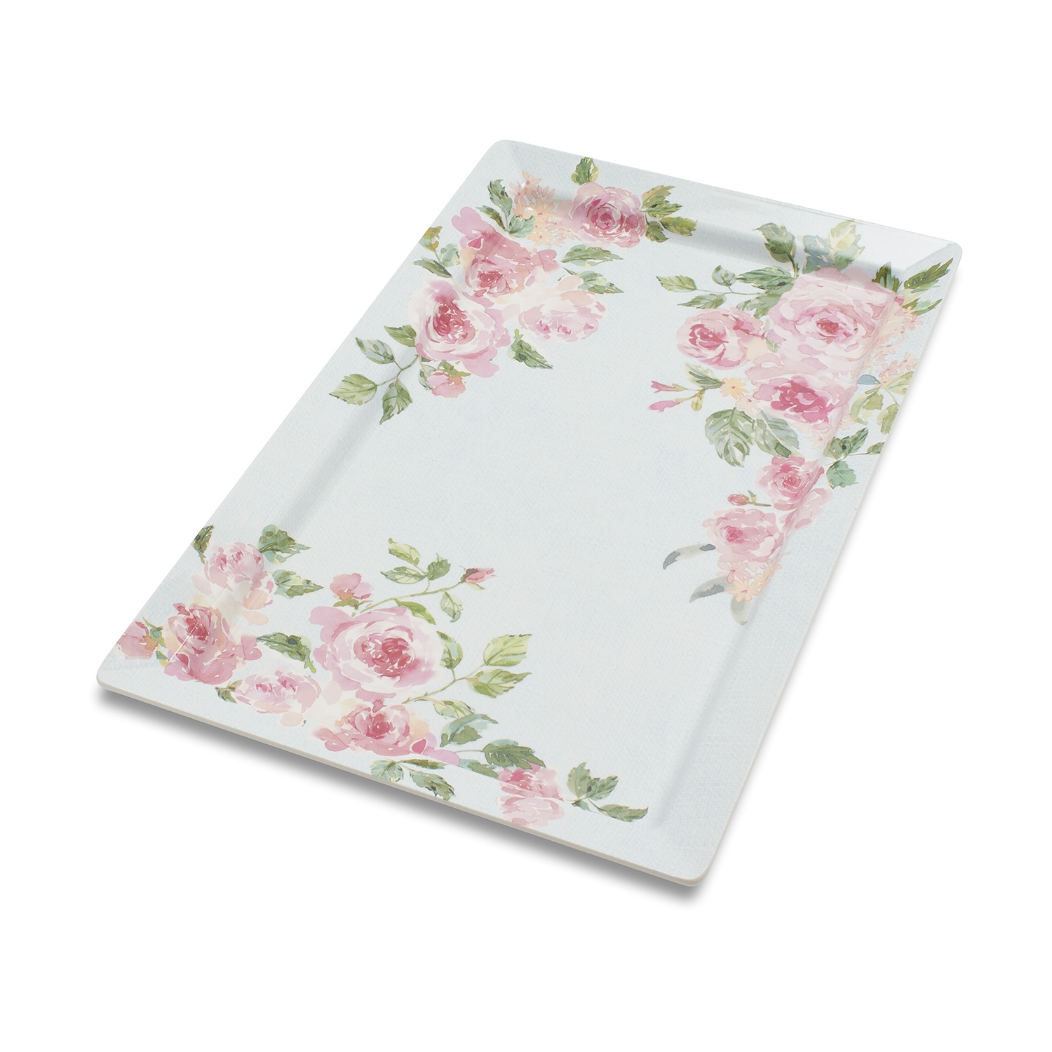 slide 1 of 1, Sur La Table Rose Nuage Melamine Rectangular Platter, 18.5 in x 13 in