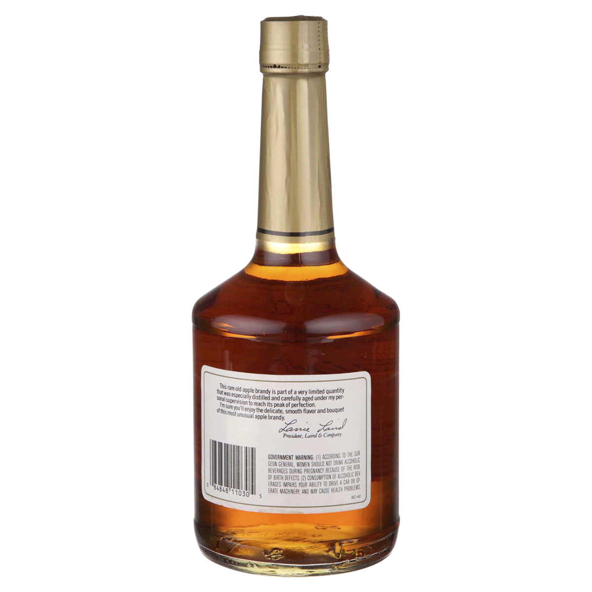 slide 5 of 5, Laird's Old Apple Brandy, 750 ml