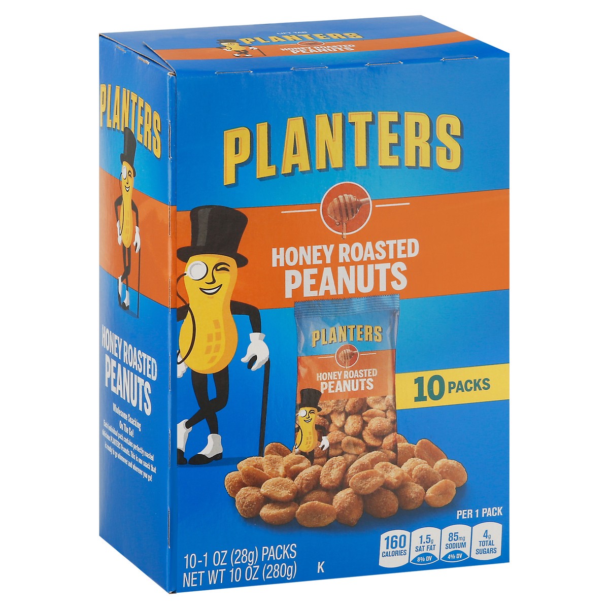 slide 7 of 11, PLANTERS Honey Roasted Peanuts 10, 10 ct